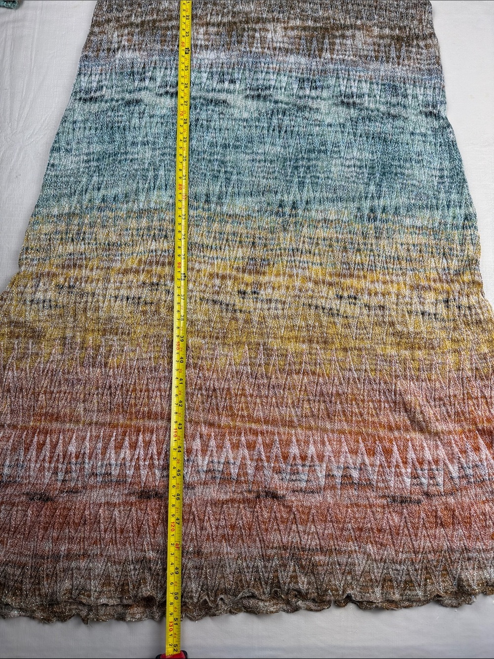Missoni Multicolor Ombre Scoop-Neck Knit Long Sleeve Maxi Dress Size 42 - Picture 9 of 16